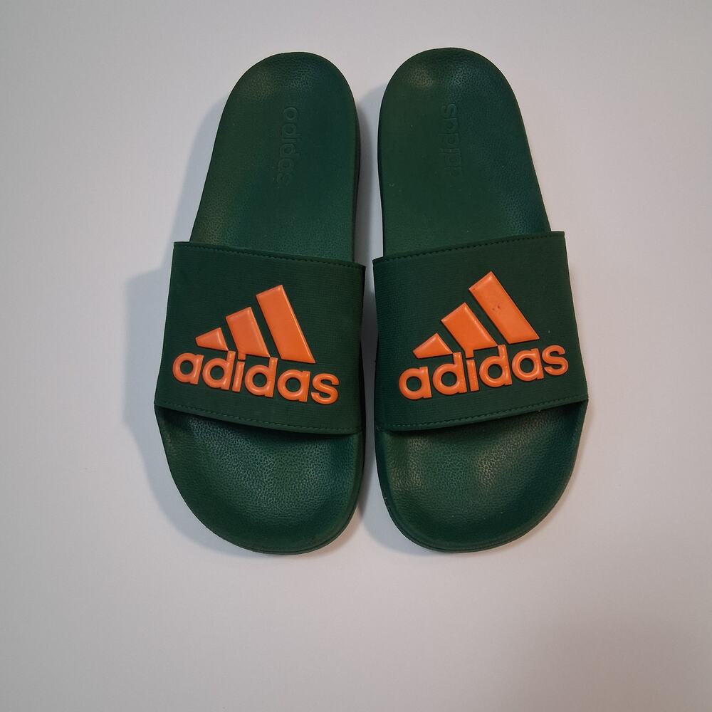 Adidas Adilette Shower Men's Slides Dark Green Lightweight Quick Drying Size-13